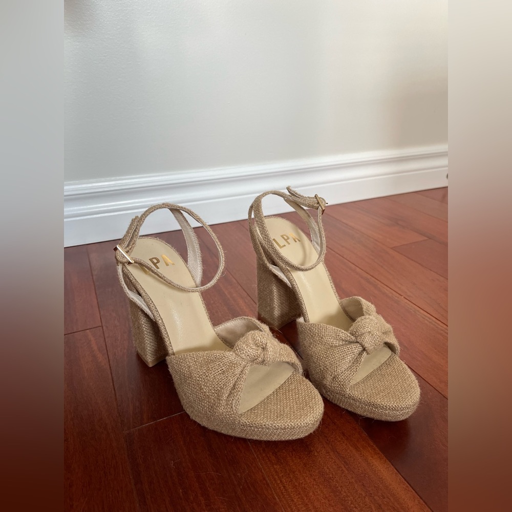 LPA Raffia Heels Size 7.5 (NEW)